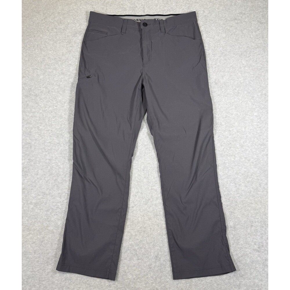 Orvis Classic Waterproof Tech Trek Pant Mens 36x30 Gray Pockets Golf 1525905